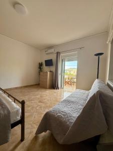 Postel nebo postele na pokoji v ubytování Serenity house