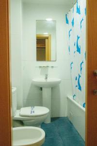 Koupelna v ubytování Hostal la Campana