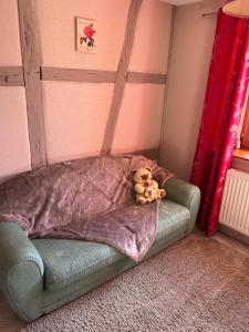 Posteľ alebo postele v izbe v ubytovaní Gîte La maison de Jules