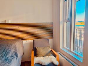 Ліжко або ліжка в номері Ocean View Suite near Sky Lagoon