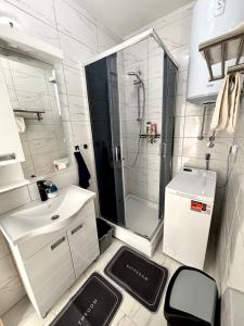 Koupelna v ubytování Apartman Djordjevic