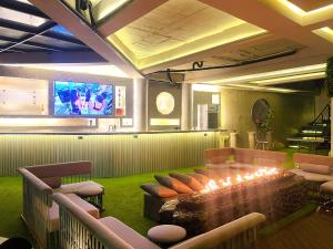 Istumisnurk majutusasutuses EleMYNT LifeStyle Hotel