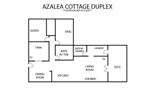 Půdorys ubytování AZALEA COTTAGE DUPLEX Duplex