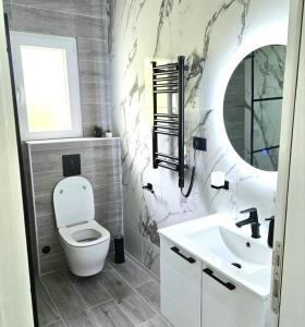 Koupelna v ubytování V&L Apartman