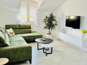 TV a/nebo společenská místnost v ubytování V&L Apartman