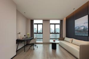 Posezení v ubytování Atour Hotel Nantong Development Zone Aeon Mall
