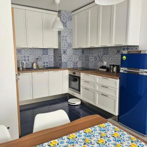 Dapur atau dapur kecil di Boutique Apartment blue 3