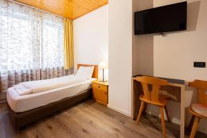 TV a/nebo společenská místnost v ubytování Hotel Oswald