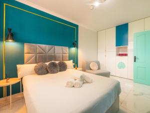 Ένα ή περισσότερα κρεβάτια σε δωμάτιο στο Marina Ocean Apartment +40 φωτογραφίες