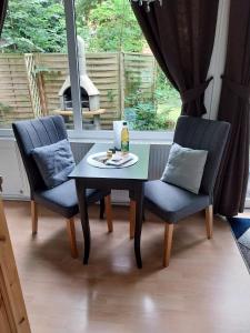 Χώρος καθιστικού στο Apartment zum Garten