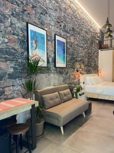 Χώρος καθιστικού στο La Campanula