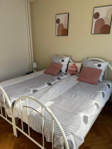 Postel nebo postele na pokoji v ubytování Centre ville 2 chambres 4voyageurs appartement rénové