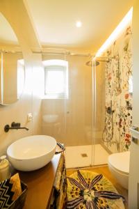 Koupelna v ubytování CASA del LAURO SUITE