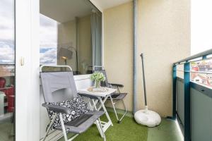 Balkón nebo terasa v ubytování Probsteier Platz Meeresbrise