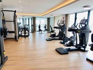 Fitness centrum a/nebo fitness zařízení v ubytování Hermoso apartamento en Palo Alto