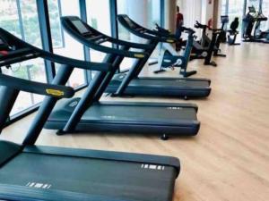 Fitness centrum a/nebo fitness zařízení v ubytování Hermoso apartamento en Palo Alto