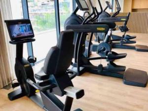 Fitness centrum a/nebo fitness zařízení v ubytování Hermoso apartamento en Palo Alto