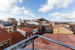 Widok na miasto Muxia z tego hostelu