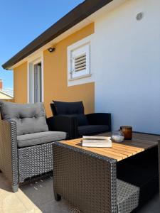 Χώρος καθιστικού στο Apartment Lea, Cepljani