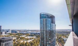 Nespecifikovaný výhled na destinaci Sydney nebo výhled na město při pohledu z apartmánu