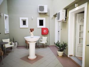 Χώρος καθιστικού στο Hotel L&S lignos