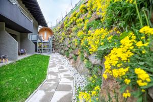 Vonkajšia záhrada v ubytovaní HEART - Manufaktur Appartements