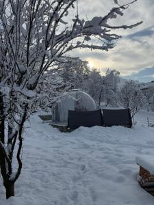 Cupola glamping dome Sarajevo冬天相片