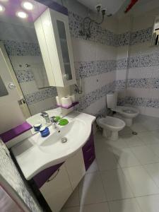 Koupelna v ubytování Arbnb Cuni
