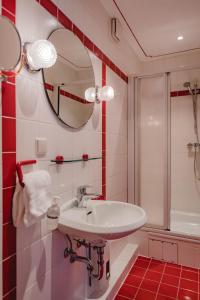Koupelna v ubytování Hotel Stadtresidenz