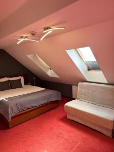 Letto o letti in una camera di Hotel Astra