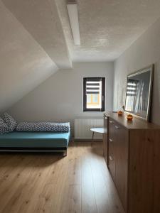 Posezení v ubytování Ferienwohnung für Gruppen oder Familien
