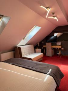 Letto o letti in una camera di Hotel Astra