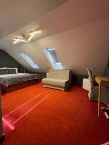 Letto o letti in una camera di Hotel Astra