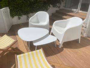 Uma área de estar em La Terrasse de l'Elorn vue exceptionnelle