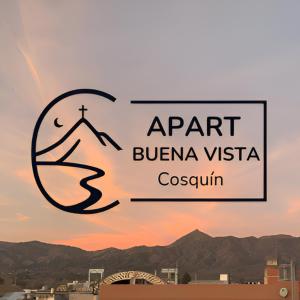 コスキンにあるApart Buena Vista Cosquín - Departamentos en pleno centroのブエナビスタの一部を示す標識