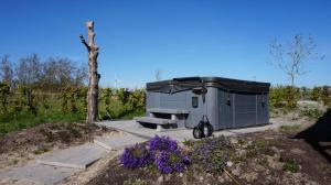 Κήπος έξω από το Bed and Breakfast Het schapenlandje