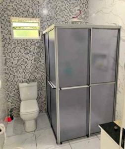 Koupelna v ubytování Hospedagem Domiciliar