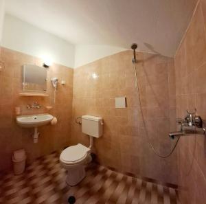 Koupelna v ubytování Hotel Bobchev