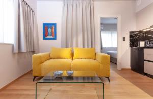 Χώρος καθιστικού στο Synathens Syntagma Apartments