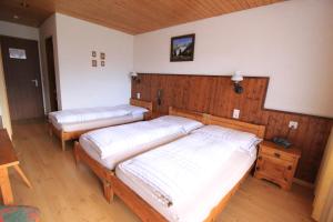Postel nebo postele na pokoji v ubytování Hotel Fiescherhof