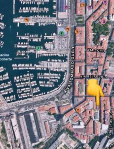 a map of a city with buildings and roads at Residence Santa Tecla in Trieste +3 photos