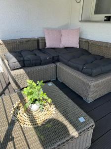 Posezení v ubytování Ferienwohnung - Am Eisenberg