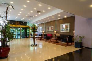 Χώρος καθιστικού στο Hotel Conte