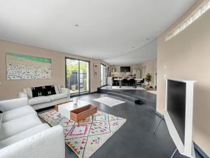 Posezení v ubytování Villa 6 pers à 500m de la mer