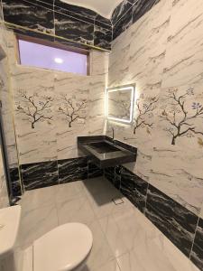 ルクソールにあるKing Houseの洗面台とトイレ付きのバスルーム