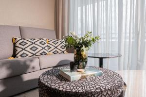 Posezení v ubytování Sea View Apartment in Cancelada - Oceana Gardens