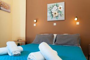 Letto o letti in una camera di Stefanias Prasoudi Beach