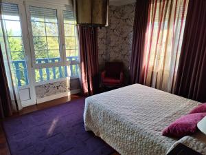 Giường trong phòng chung tại Villa en Urdaibai +73 ảnh