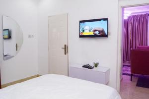 TV a/nebo společenská místnost v ubytování Cosy 1bedroom apartment