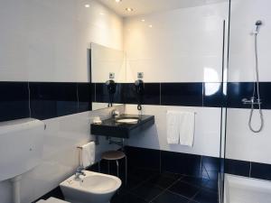 Um banheiro em Hotel São Francisco